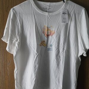 Abercrombie & Fitch White Skimming Tee